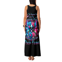 Fairy Skull Family Matching Tank Maxi Dress and Hawaiian Shirt Let Karma Handle Their Fate - Wonder Print Shop