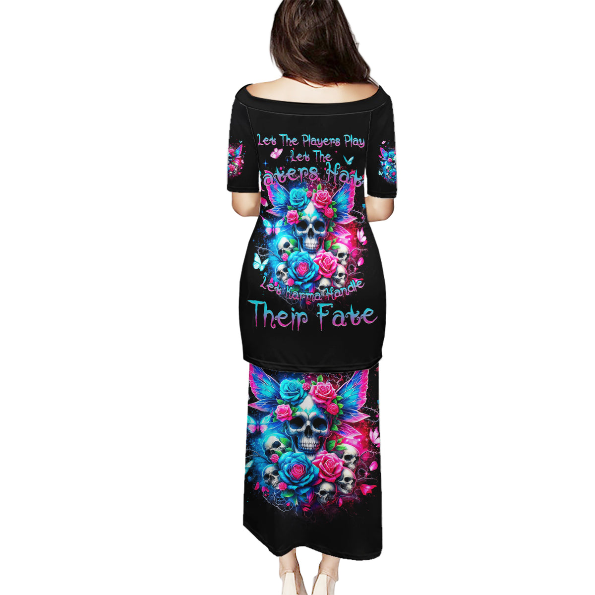 Fairy Skull Puletasi Let Karma Handle Their Fate - Wonder Print Shop