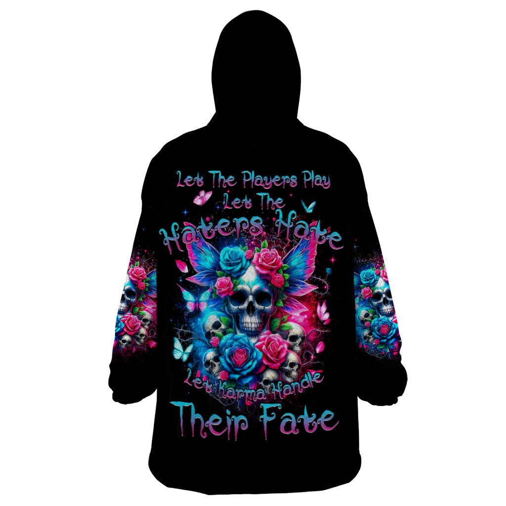 Fairy Skull Wearable Blanket Hoodie Let Karma Handle Their Fate - Wonder Print Shop