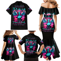 Witch Skull Family Matching Mermaid Dress and Hawaiian Shirt The Good Girl In Me Got Tired Of The Bullshit - Wonder Print Shop