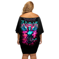 Witch Skull Family Matching Off Shoulder Short Dress and Hawaiian Shirt The Good Girl In Me Got Tired Of The Bullshit - Wonder Print Shop