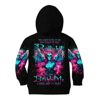 Witch Skull Kid Hoodie The Good Girl In Me Got Tired Of The Bullshit - Wonder Print Shop