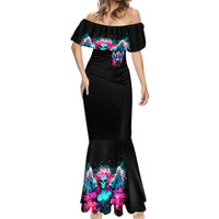 Witch Skull Mermaid Dress The Good Girl In Me Got Tired Of The Bullshit - Wonder Print Shop