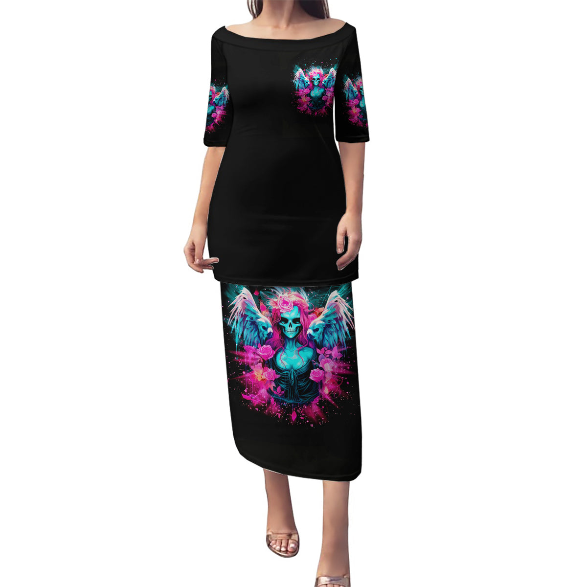 Witch Skull Puletasi The Good Girl In Me Got Tired Of The Bullshit - Wonder Print Shop