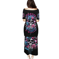 Rose Skull Puletasi Fresh Out Of Fucks - Wonder Print Shop