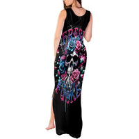 Rose Skull Tank Maxi Dress Fresh Out Of Fucks - Wonder Print Shop