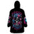 Rose Skull Wearable Blanket Hoodie Fresh Out Of Fucks - Wonder Print Shop