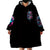 Rose Skull Wearable Blanket Hoodie Fresh Out Of Fucks - Wonder Print Shop
