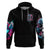 Rose Skull Zip Hoodie Fresh Out Of Fucks - Wonder Print Shop