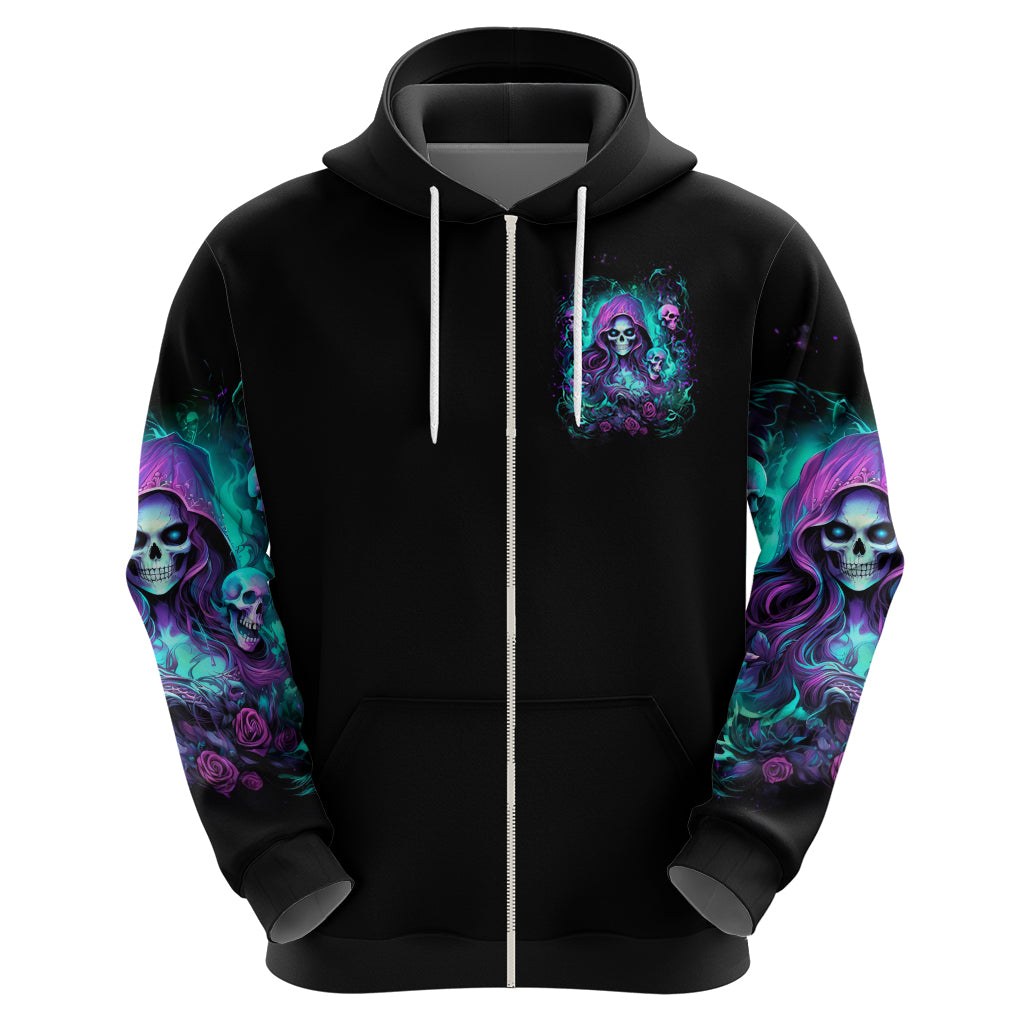 Witch Skull Hoodie If I'm Too Quiet And Smiling You Might Want To Run - Wonder Print Shop