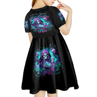 Witch Skull Kid Short Sleeve Dress If I'm Too Quiet And Smiling You Might Want To Run - Wonder Print Shop