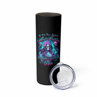 Witch Skull Skinny Tumbler If I'm Too Quiet And Smiling You Might Want To Run - Wonder Print Shop