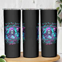 Witch Skull Skinny Tumbler If I'm Too Quiet And Smiling You Might Want To Run - Wonder Print Shop