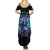 Witch Skull Summer Maxi Dress If I'm Too Quiet And Smiling You Might Want To Run - Wonder Print Shop