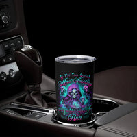 Witch Skull Tumbler Cup If I'm Too Quiet And Smiling You Might Want To Run - Wonder Print Shop