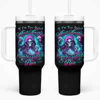 Witch Skull Tumbler With Handle If I'm Too Quiet And Smiling You Might Want To Run - Wonder Print Shop
