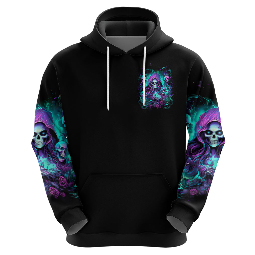 Witch Skull Zip Hoodie If I'm Too Quiet And Smiling You Might Want To Run - Wonder Print Shop
