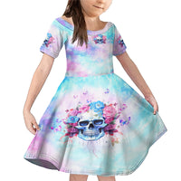 Flower Skull Family Matching Mermaid Dress and Hawaiian Shirt I'm Not Anti-Social I'm Just Not User Friendly - Wonder Print Shop