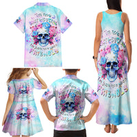 Flower Skull Family Matching Tank Maxi Dress and Hawaiian Shirt I'm Not Anti-Social I'm Just Not User Friendly - Wonder Print Shop
