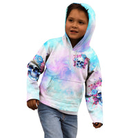 Flower Skull Kid Hoodie I'm Not Anti-Social I'm Just Not User Friendly - Wonder Print Shop