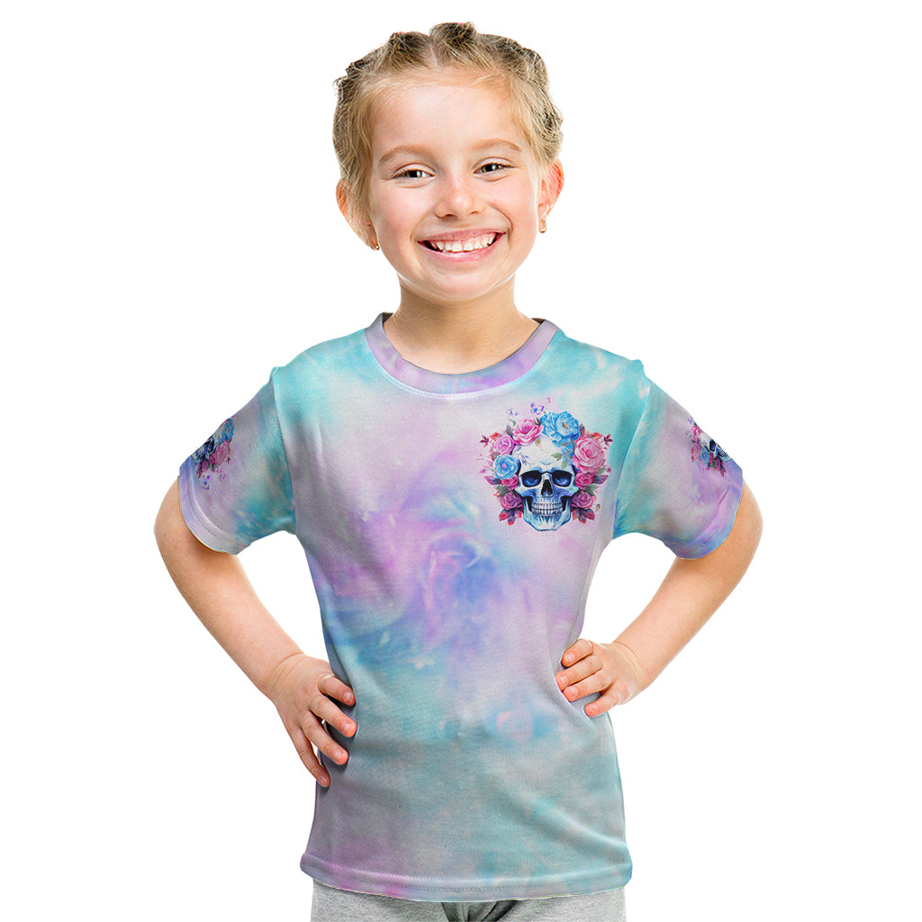 Flower Skull Kid T Shirt I'm Not Anti-Social I'm Just Not User Friendly - Wonder Print Shop