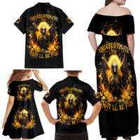Angel Skull Family Matching Off Shoulder Maxi Dress and Hawaiian Shirt Underestimate Me That 'll Be Fun - Wonder Print Shop