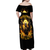 Angel Skull Family Matching Off Shoulder Maxi Dress and Hawaiian Shirt Underestimate Me That 'll Be Fun - Wonder Print Shop
