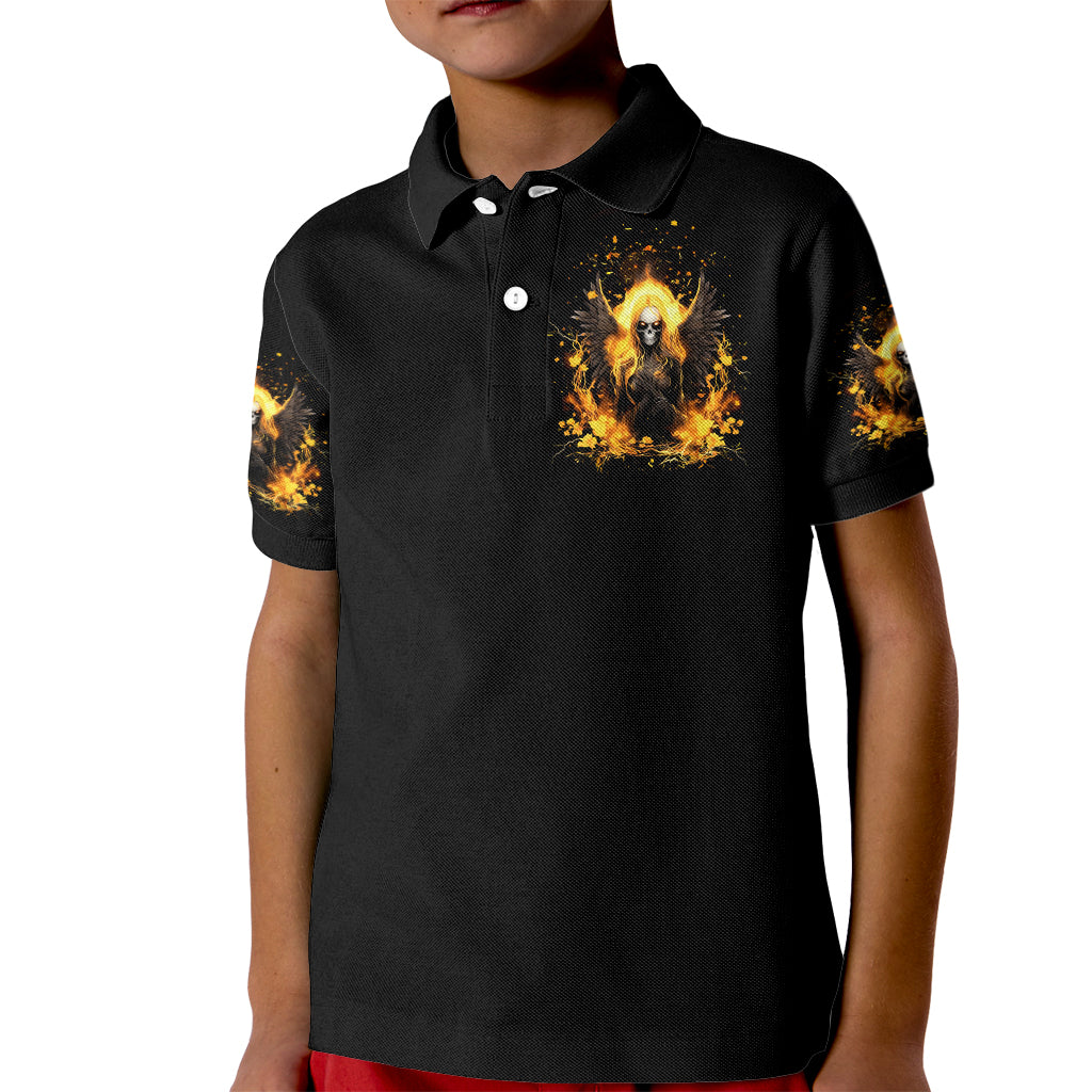 Angel Skull Kid Polo Shirt Underestimate Me That 'll Be Fun - Wonder Print Shop