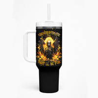 Angel Skull Tumbler With Handle Underestimate Me That 'll Be Fun - Wonder Print Shop