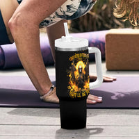 Angel Skull Tumbler With Handle Underestimate Me That 'll Be Fun - Wonder Print Shop