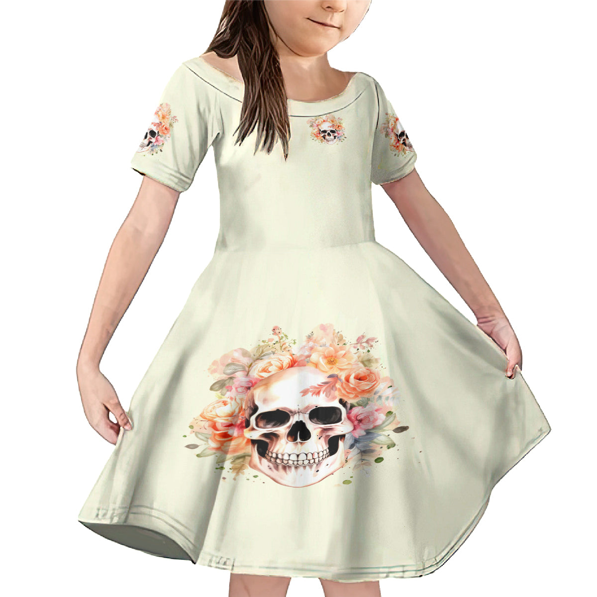 Rose Skull Family Matching Mermaid Dress and Hawaiian Shirt The Good Girl In Me Got Tired Of The Bullshit - Wonder Print Shop