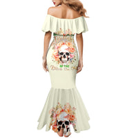 Rose Skull Family Matching Mermaid Dress and Hawaiian Shirt The Good Girl In Me Got Tired Of The Bullshit - Wonder Print Shop