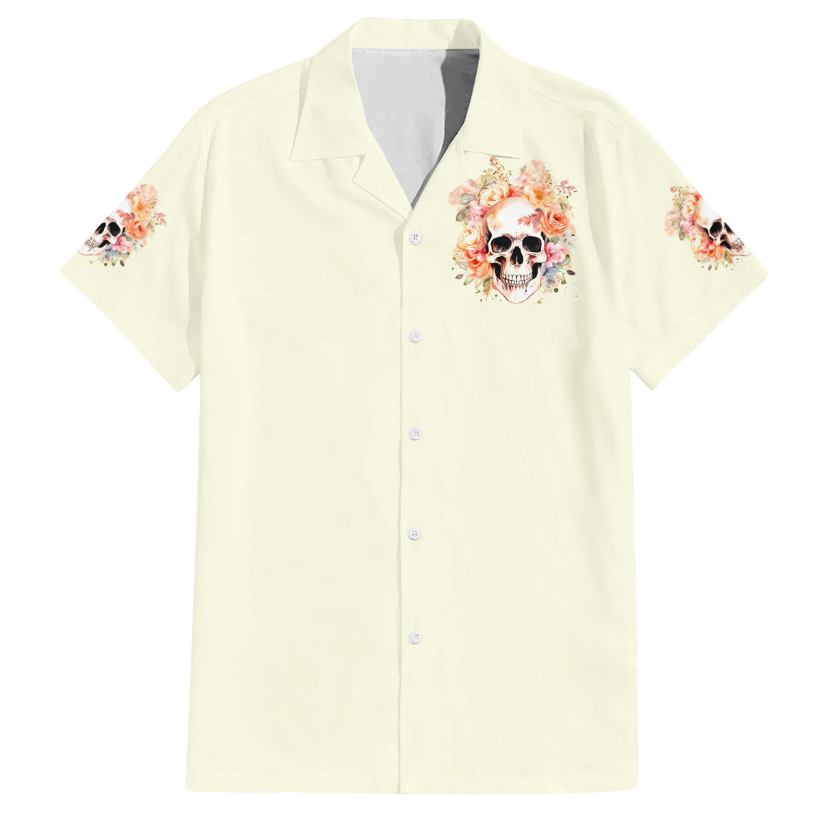 Rose Skull Family Matching Off Shoulder Maxi Dress and Hawaiian Shirt The Good Girl In Me Got Tired Of The Bullshit - Wonder Print Shop