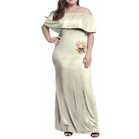 Rose Skull Family Matching Off Shoulder Maxi Dress and Hawaiian Shirt The Good Girl In Me Got Tired Of The Bullshit - Wonder Print Shop