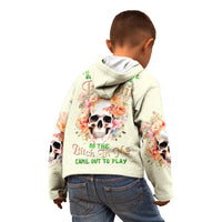 Rose Skull Kid Hoodie The Good Girl In Me Got Tired Of The Bullshit - Wonder Print Shop
