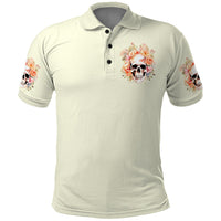 Rose Skull Polo Shirt The Good Girl In Me Got Tired Of The Bullshit - Wonder Print Shop