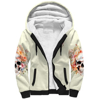 Rose Skull Sherpa Hoodie The Good Girl In Me Got Tired Of The Bullshit - Wonder Print Shop