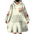 Rose Skull Wearable Blanket Hoodie The Good Girl In Me Got Tired Of The Bullshit - Wonder Print Shop