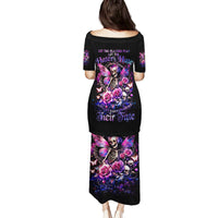 Fairy Skull Family Matching Puletasi and Hawaiian Shirt Let Karma Handle Their Fate - Wonder Print Shop