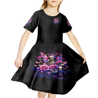Fairy Skull Kid Short Sleeve Dress Let Karma Handle Their Fate - Wonder Print Shop