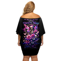 Fairy Skull Off Shoulder Short Dress Let Karma Handle Their Fate - Wonder Print Shop