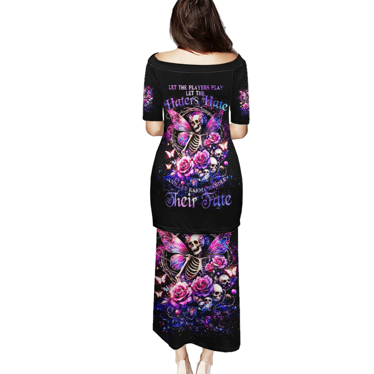 Fairy Skull Puletasi Let Karma Handle Their Fate - Wonder Print Shop