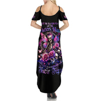 Fairy Skull Summer Maxi Dress Let Karma Handle Their Fate - Wonder Print Shop