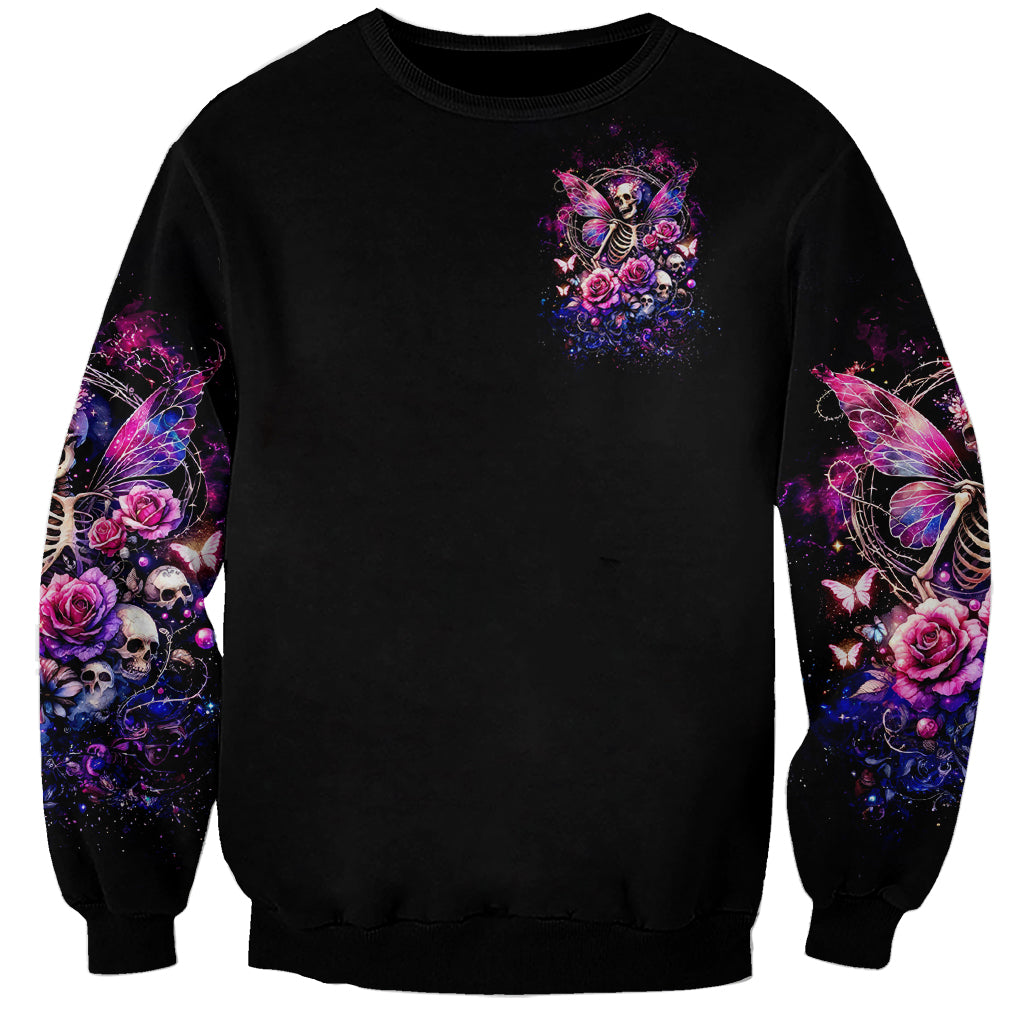 Fairy Skull Sweatshirt Let Karma Handle Their Fate - Wonder Print Shop