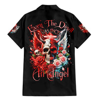 Evil Angel Skull Family Matching Mermaid Dress and Hawaiian Shirt Even The Devil Was Once An Angel - Wonder Print Shop