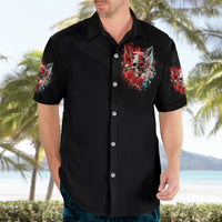 Evil Angel Skull Hawaiian Shirt Even The Devil Was Once An Angel - Wonder Print Shop