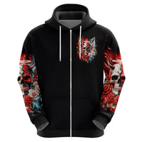 Evil Angel Skull Hoodie Even The Devil Was Once An Angel - Wonder Print Shop