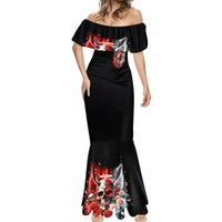 Evil Angel Skull Mermaid Dress Even The Devil Was Once An Angel - Wonder Print Shop