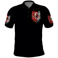 Evil Angel Skull Polo Shirt Even The Devil Was Once An Angel - Wonder Print Shop