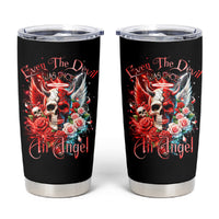 Evil Angel Skull Tumbler Cup Even The Devil Was Once An Angel - Wonder Print Shop